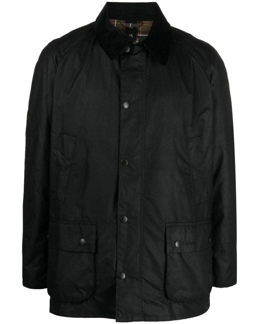 Barbour Black Embroidered Logo Jacket for men