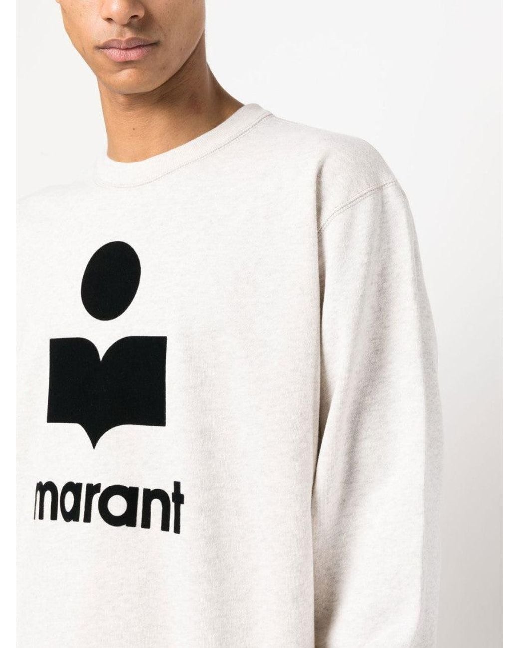 Isabel Marant White Logo Sweatshirt for men