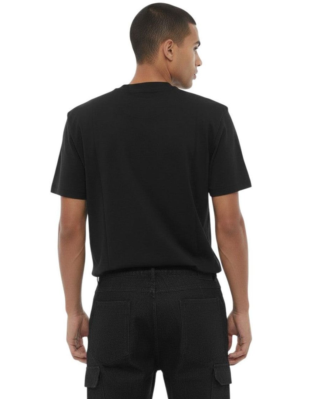Neil Barrett Black Slim Crew Neck T-Shirt for men