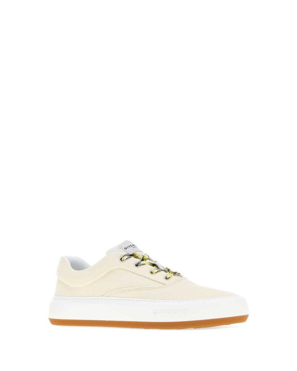 Givenchy White Ivory Canvas New City Sneakers for men