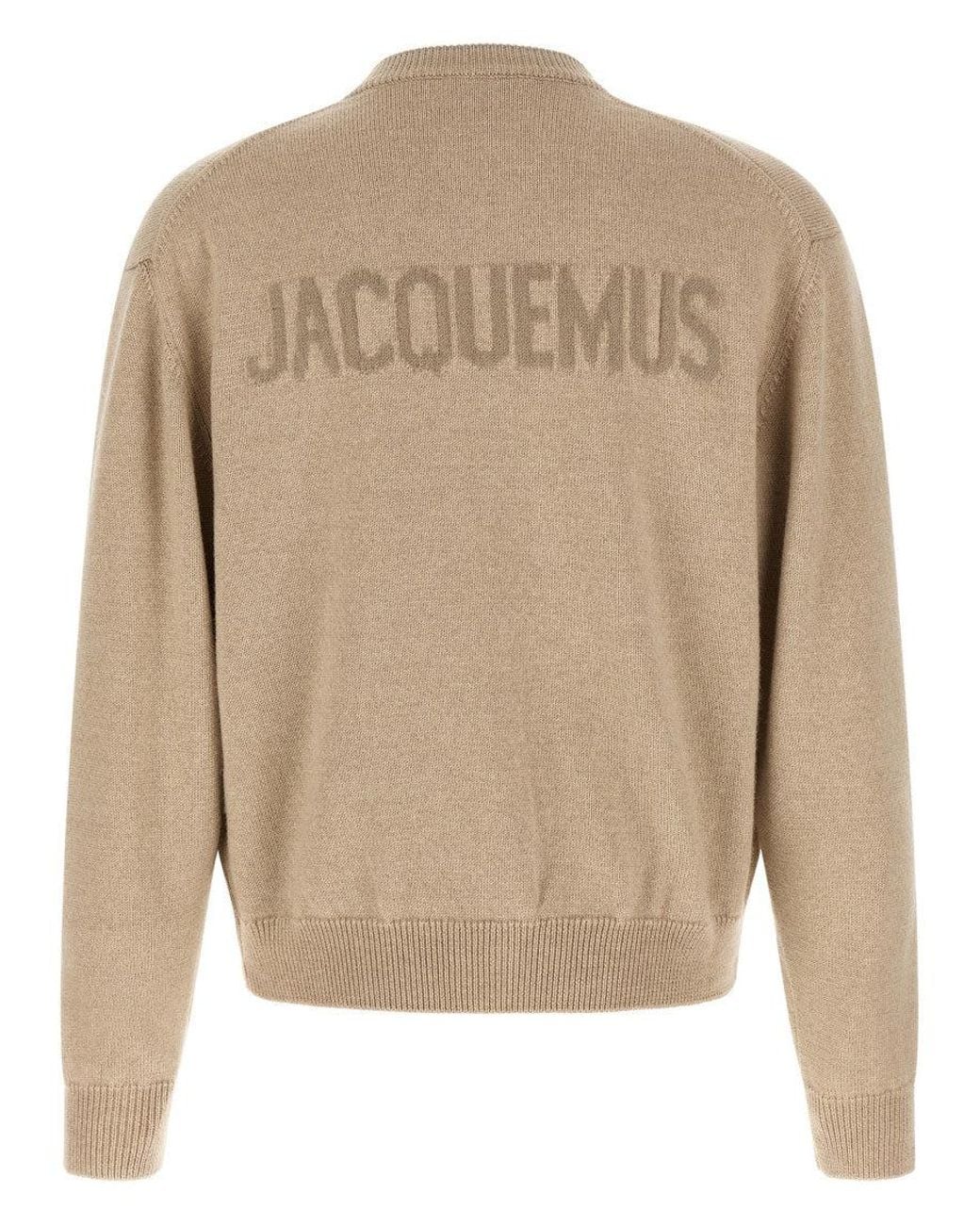 Jacquemus Natural Knitted Relaxed Cardigan for men
