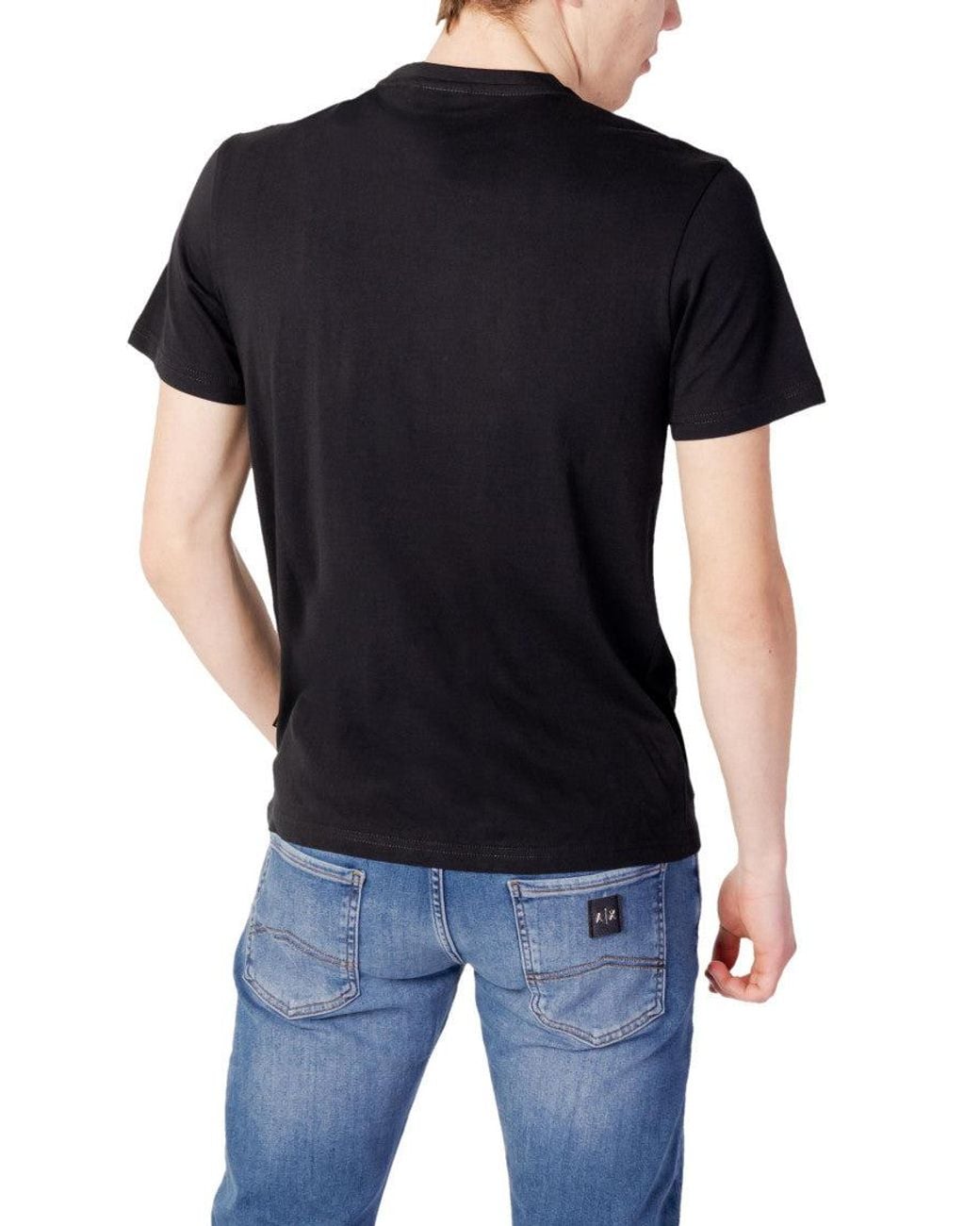 Napapijri Black Crew Neck T-Shirt for men