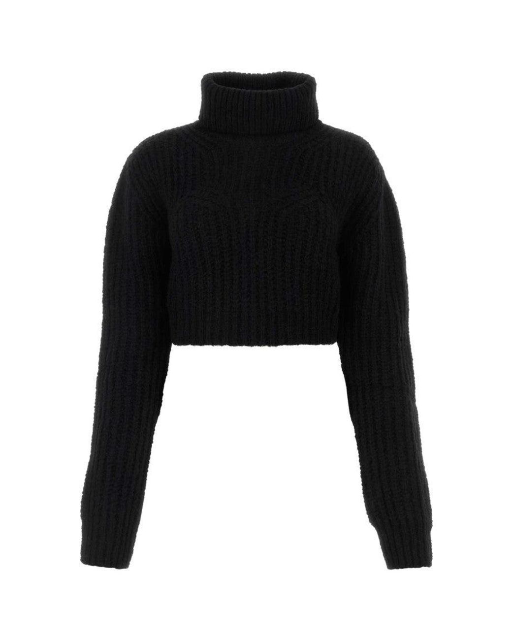 DSquared² Black Dsquared Wool Blend Sweater