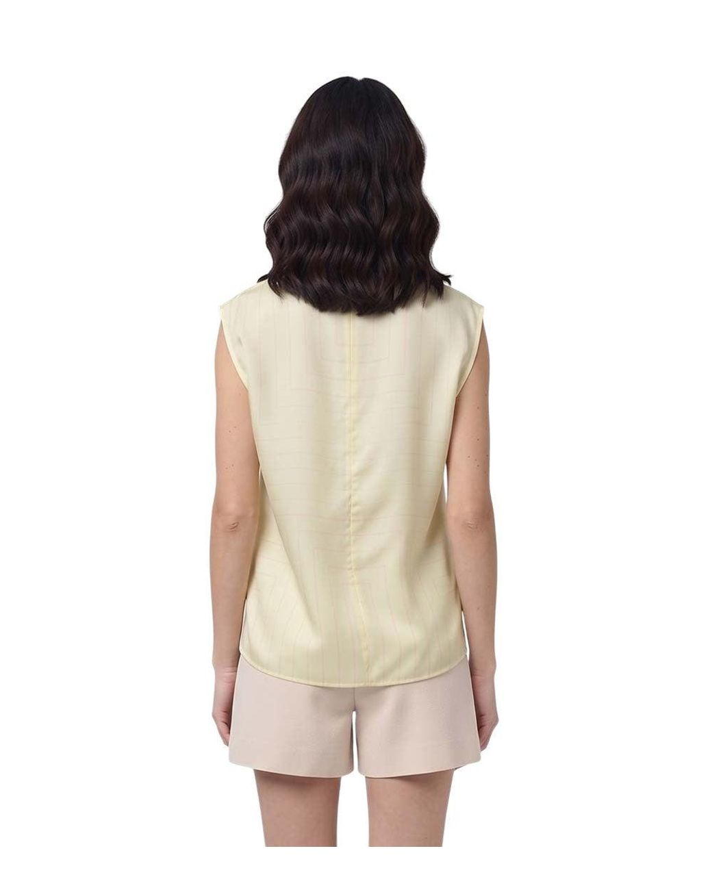 Stella McCartney Natural Stripes Crew Neck Top