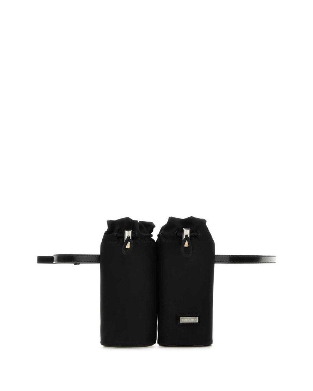 Ferragamo Black Econylâ Belt Bag for men