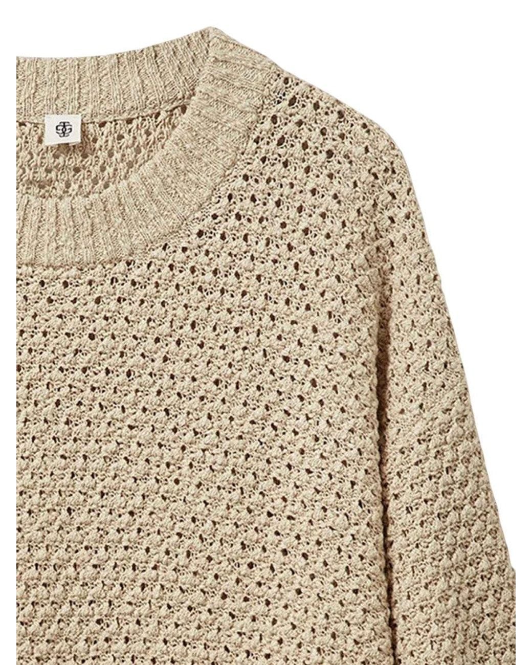 THE GARMENT Natural Knitted Round Neck Sweater