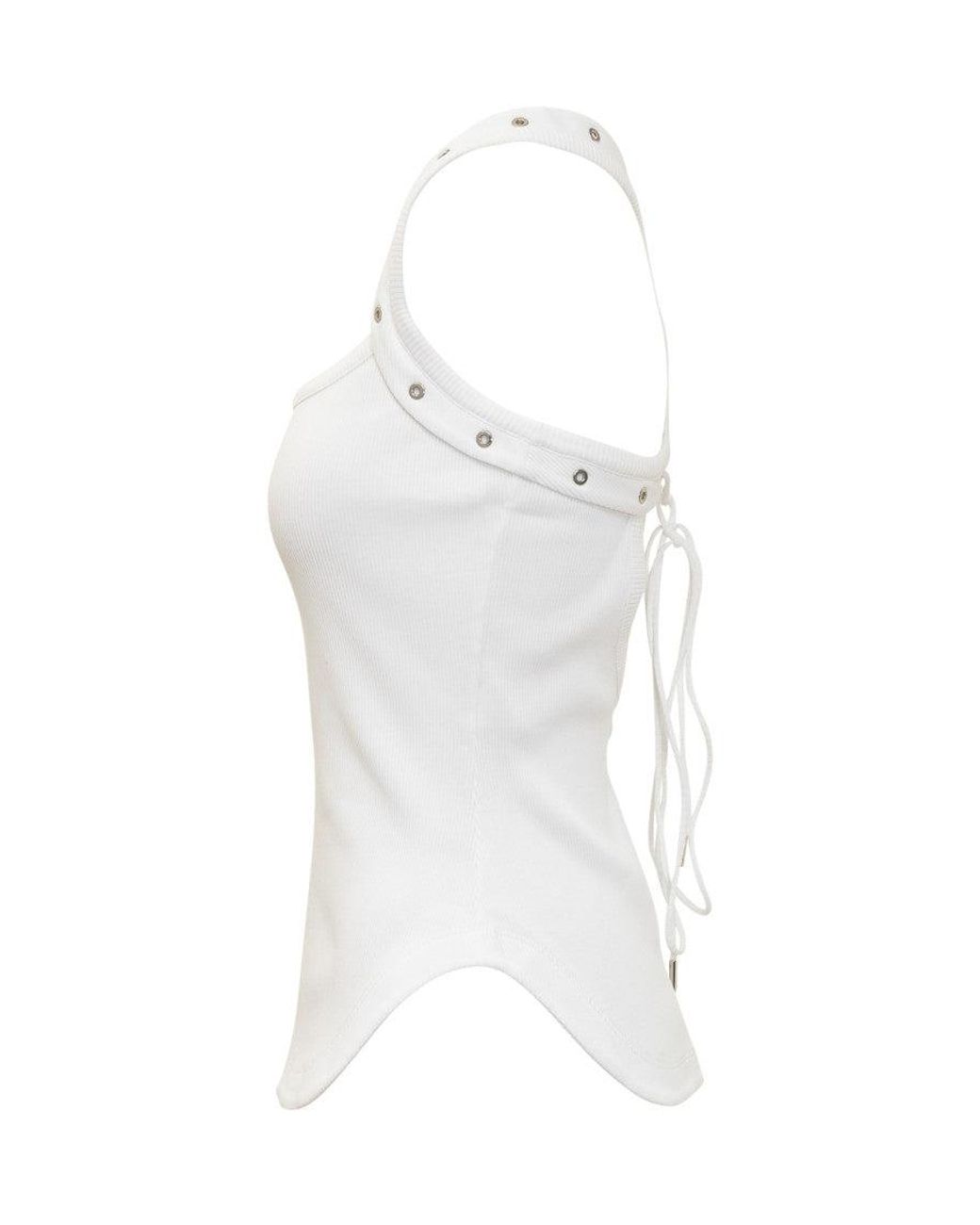 The Attico White Stylish Tank Top