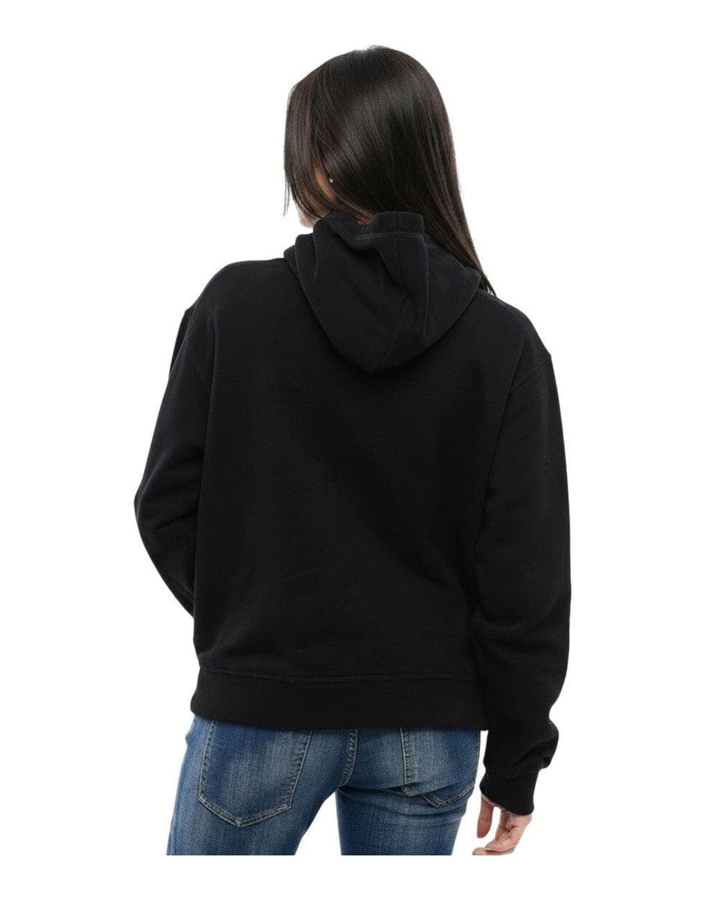 DSquared² Black Embellished Hood Sweatshirt