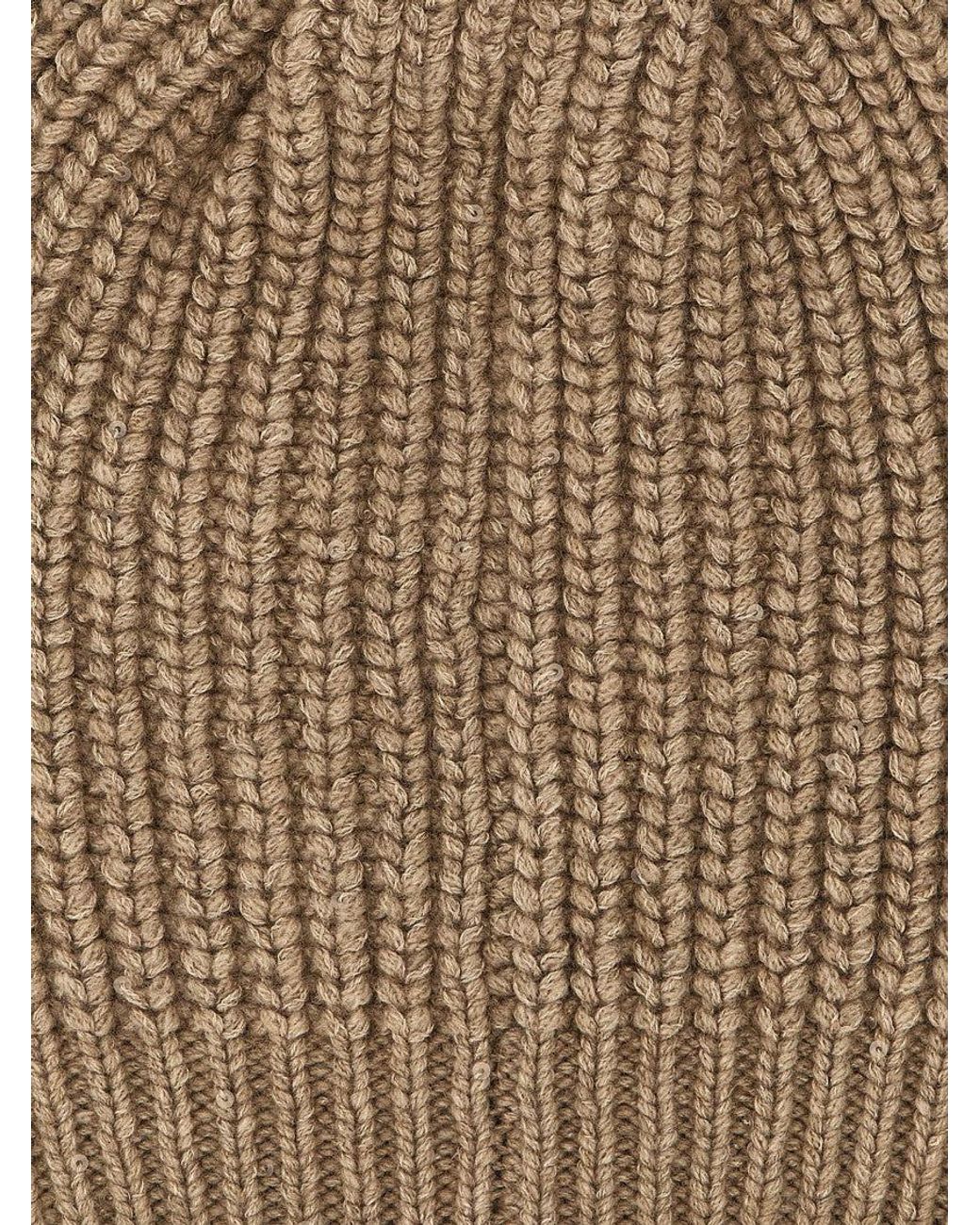 Brunello Cucinelli Brown 'Diamante' Cap