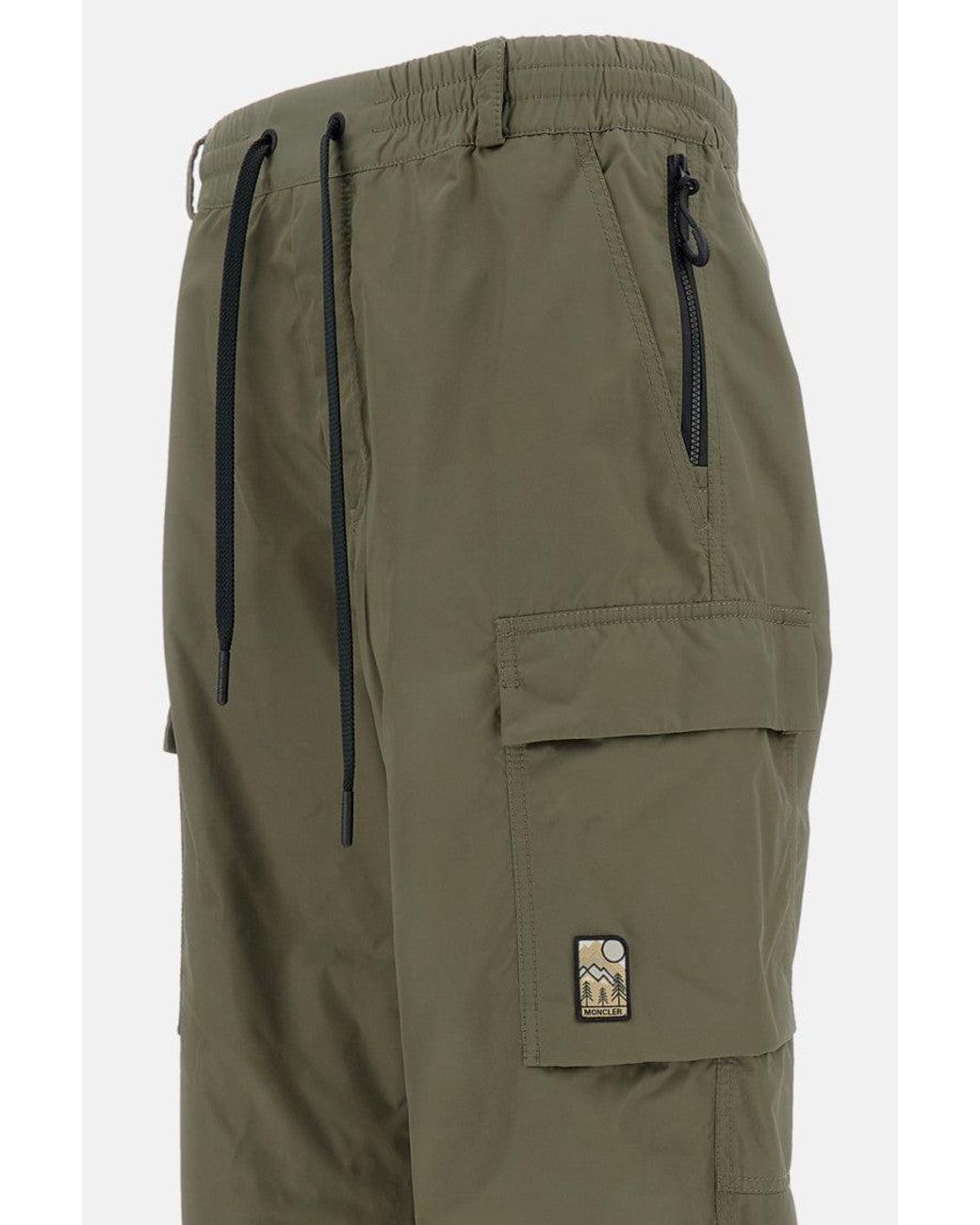 Moncler Green Cargo Pants for men