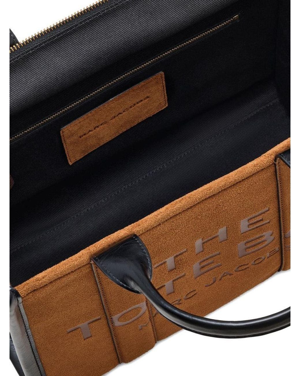 Marc Jacobs Brown Logo Top Zip Medium Tote