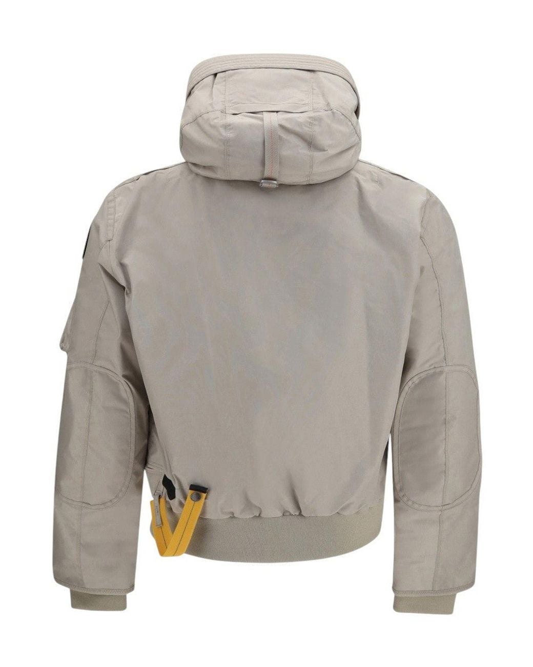 Parajumpers Gray Hooded Bomber Jacket for men