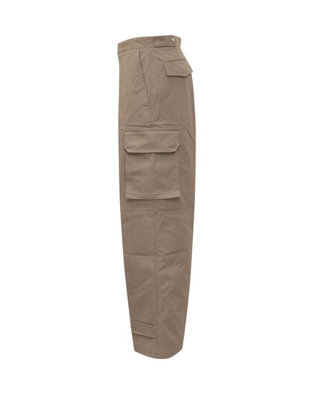 AMI Gray Relaxed Cargos Pants for men