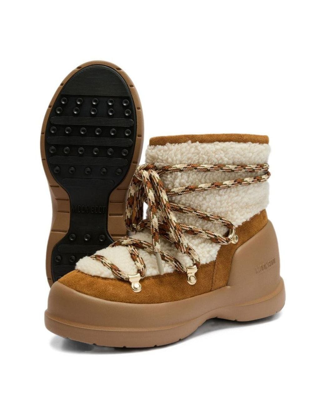 Moon Boot Natural Textured Mezzaluna Boot
