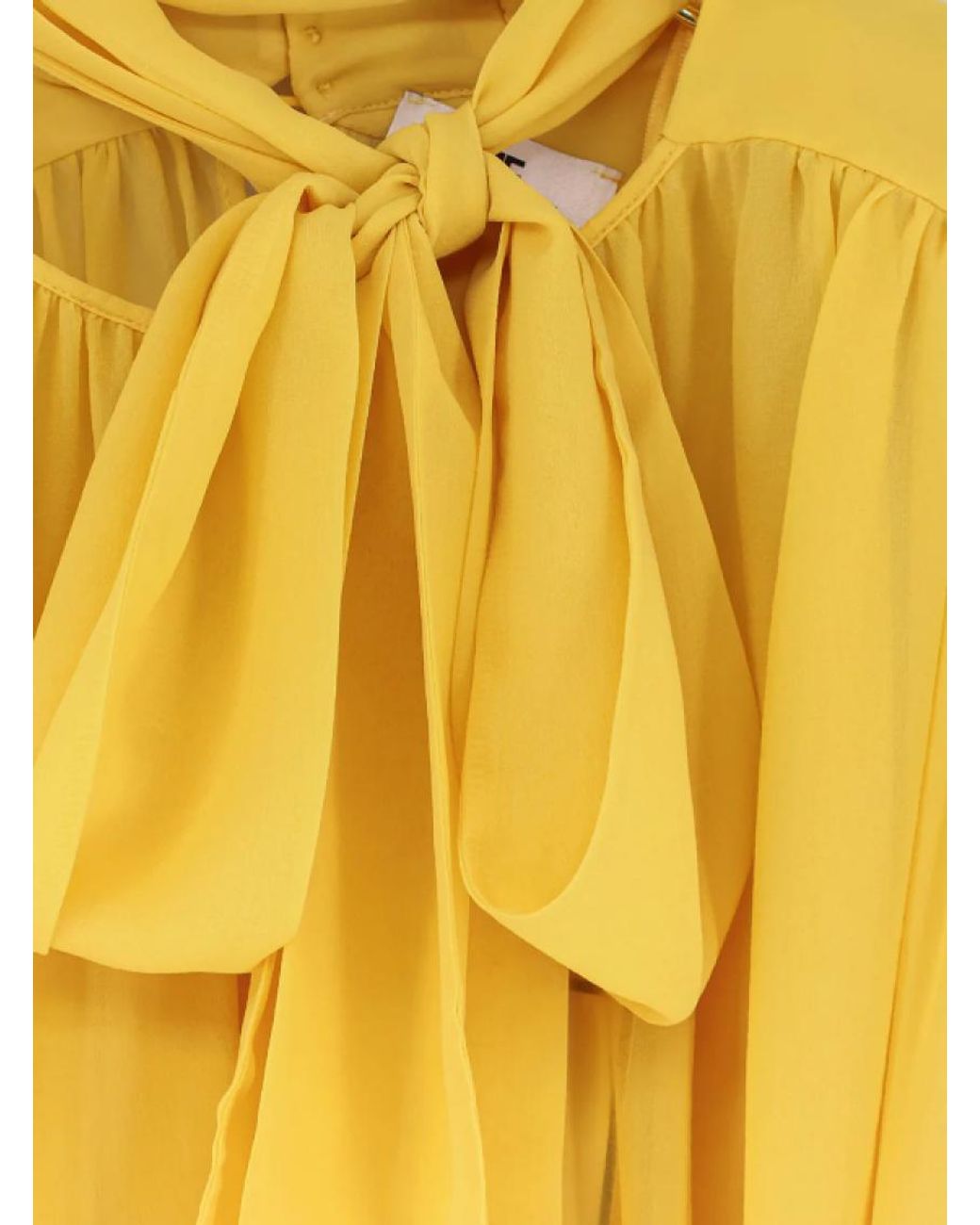 Elisabetta Franchi Yellow Band Collar Top