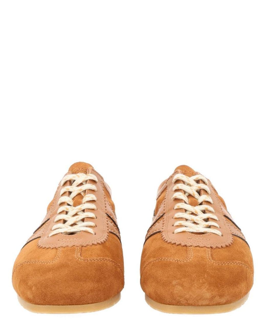 Dries Van Noten Brown Suede Sneakers