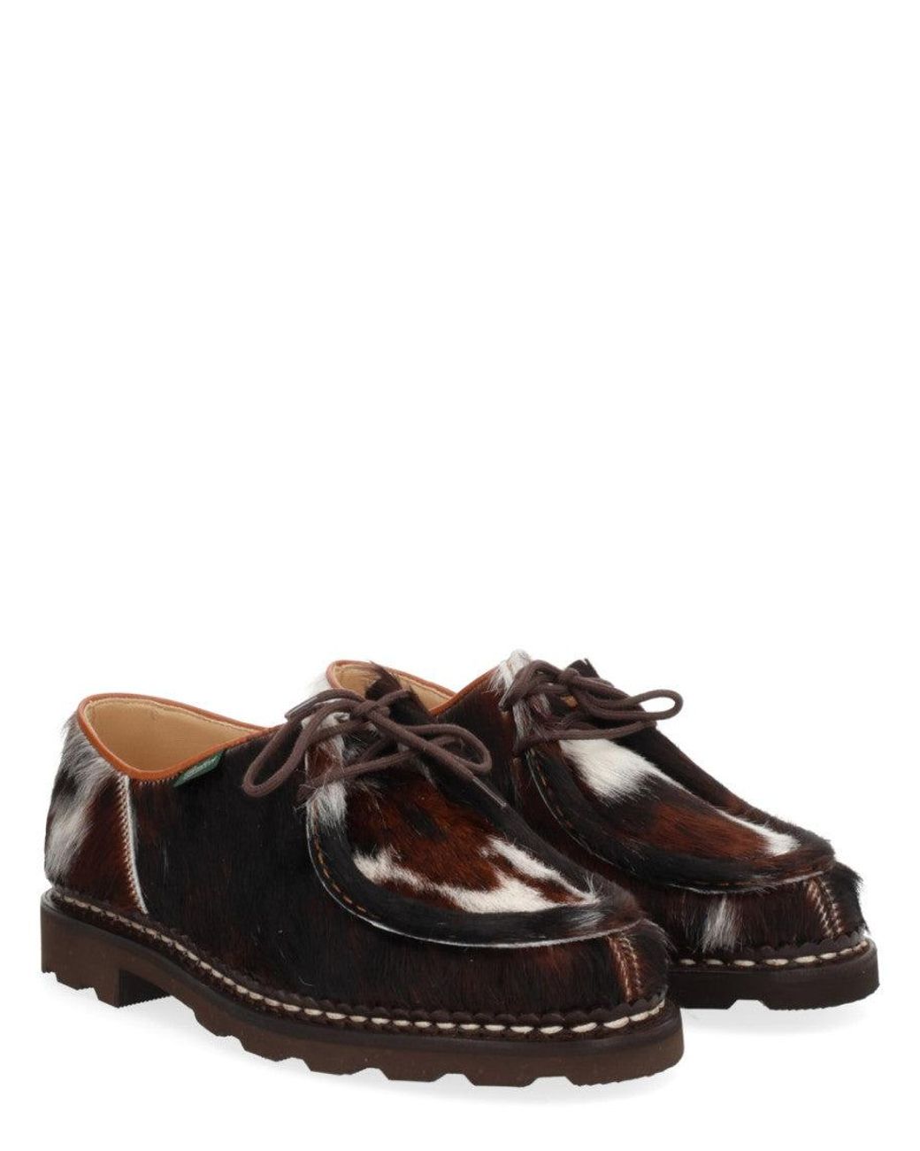 Paraboot Black Leather Dress Shoes for men