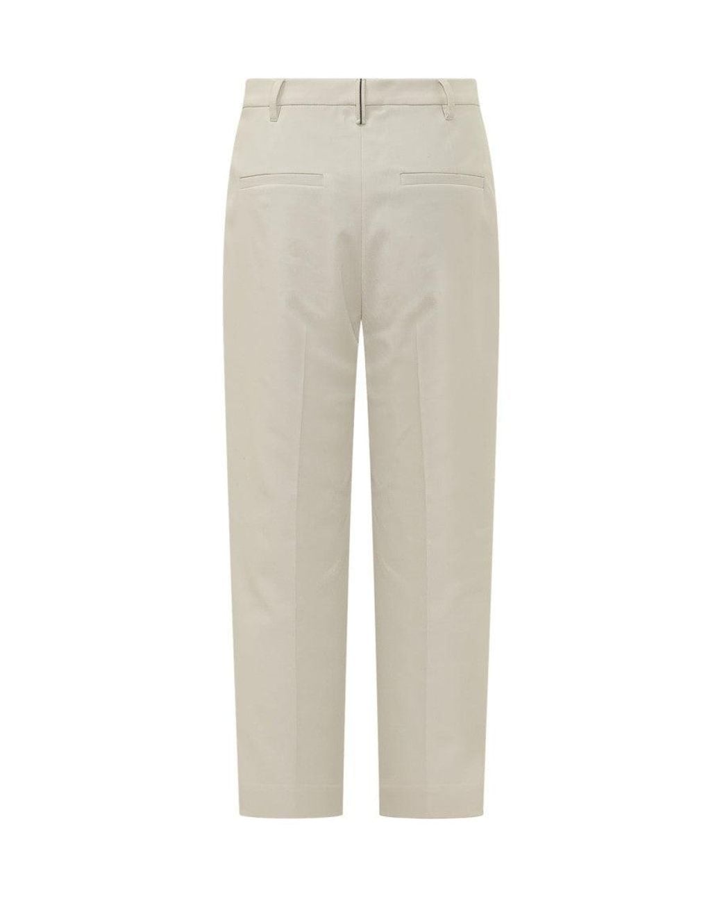 Brunello Cucinelli White Style Tailored Trousers