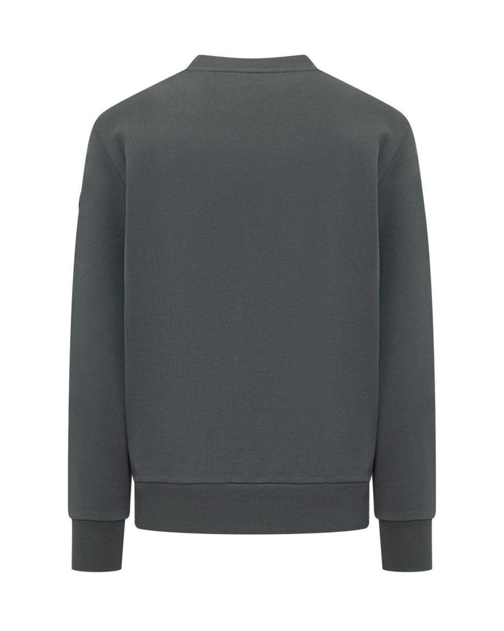 Moncler Gray Logo Sweatshirt for men