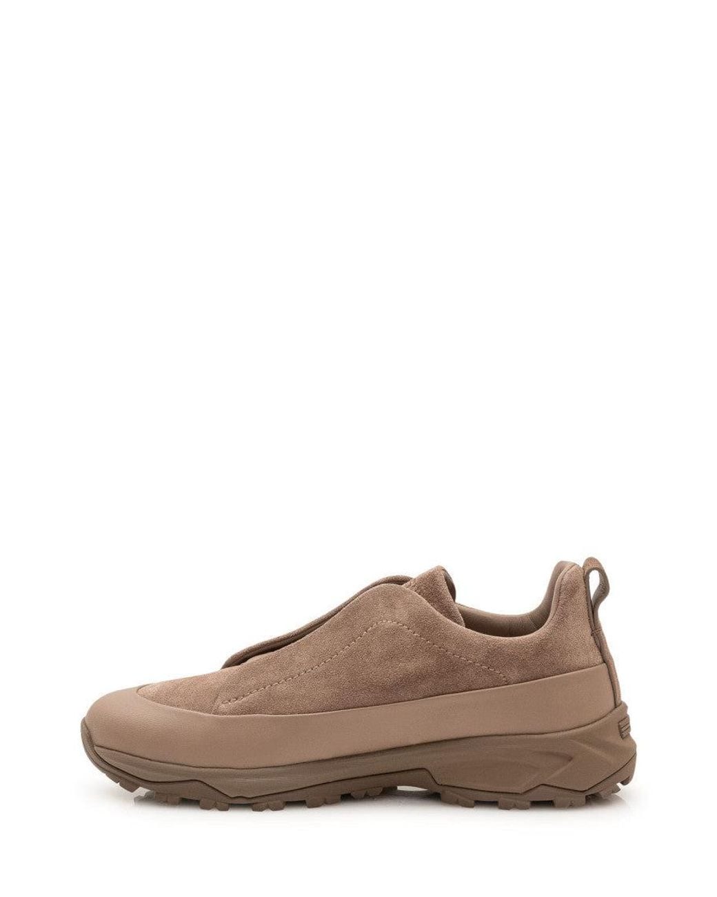 Zegna Brown Low Top Sneakers for men