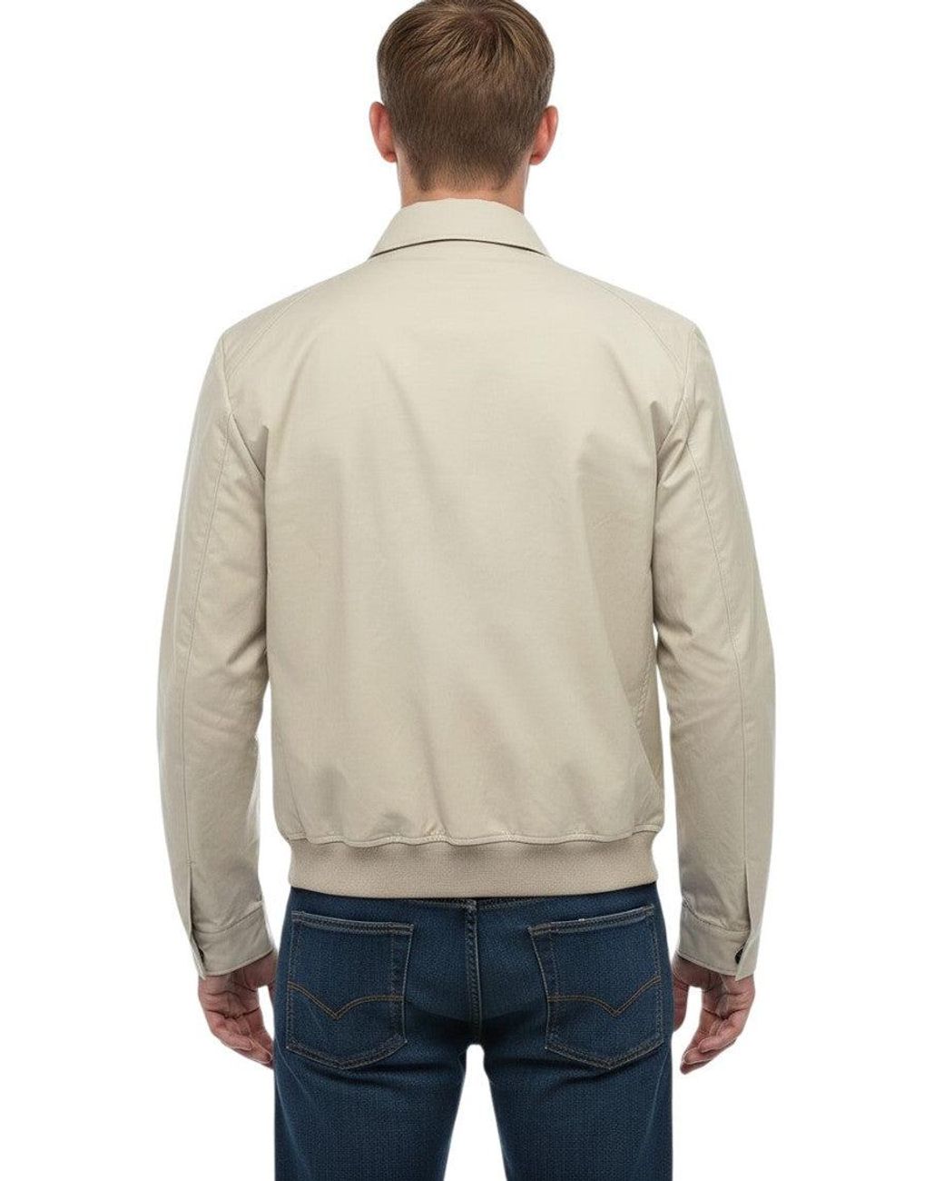 Corneliani Blue Solid Shirt Jacket for men