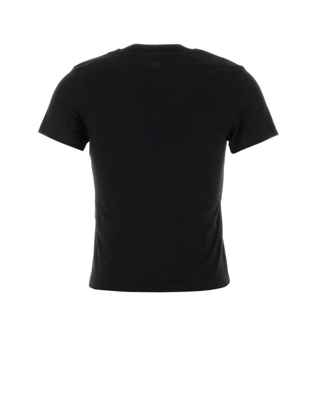 AMI Black Regular Logo Shirt
