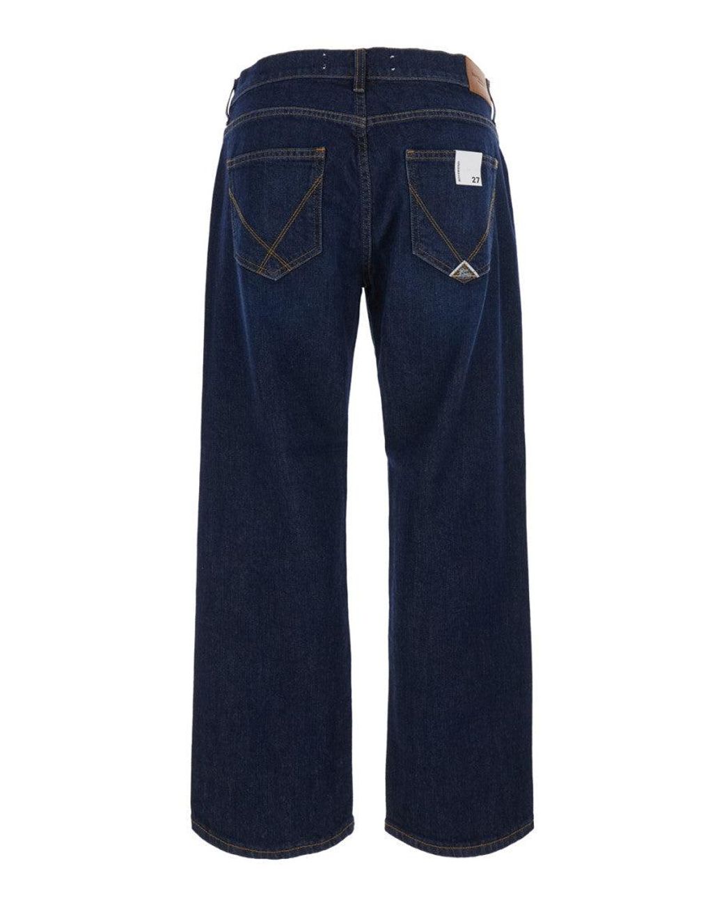 Roy Rogers Blue Dark Relaxed Mid Rise Jeans