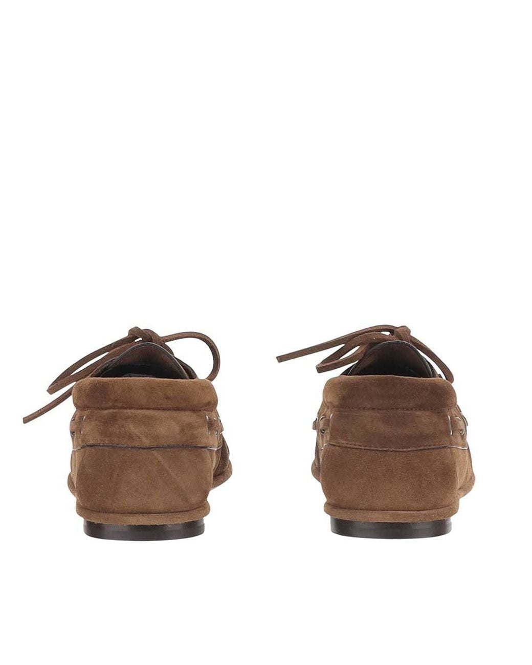 Saint Laurent Brown Suede Loafers
