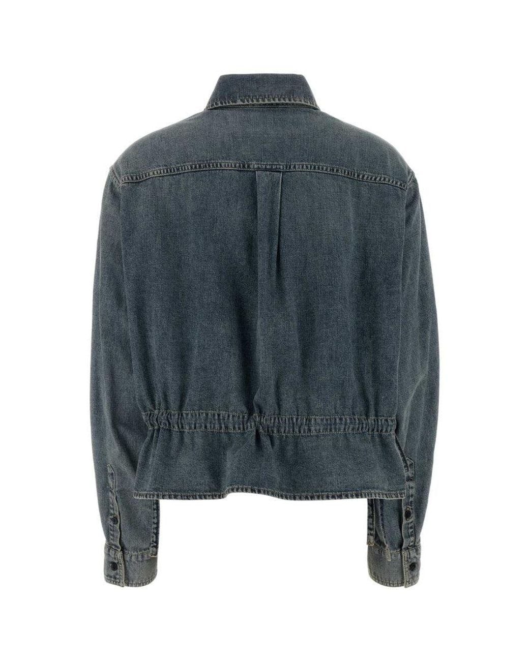 McQueen Blue Denim Regular Solid Shirt