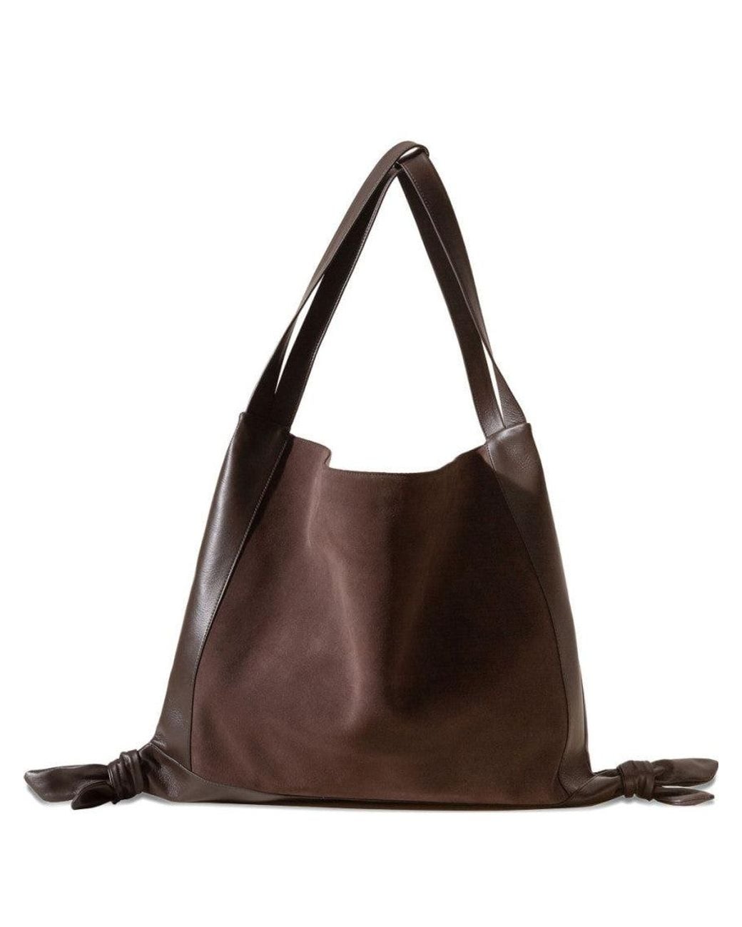 Hereu Brown Slouchy Shoulder Bag