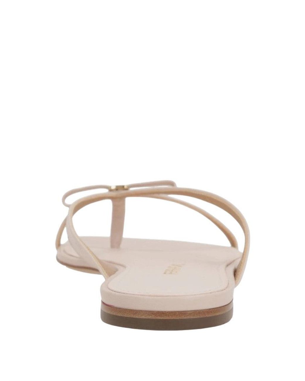 Ferragamo Natural Mini Bow Slippers