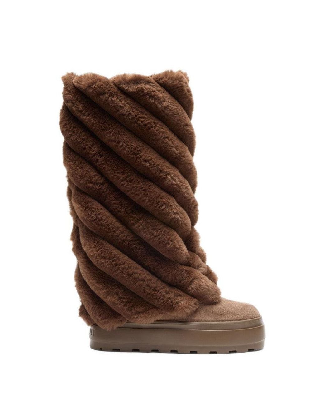 Casadei Brown Textured Boots