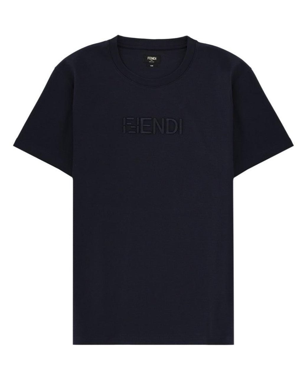 Fendi Black Dark Logo T-Shirt for men