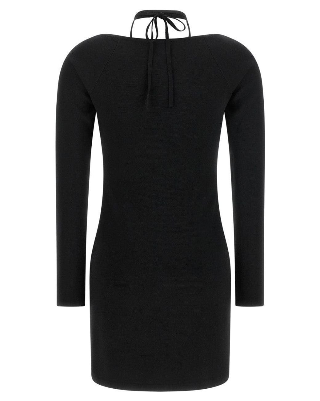 Elisabetta Franchi Black Halter Neck Mini Dress