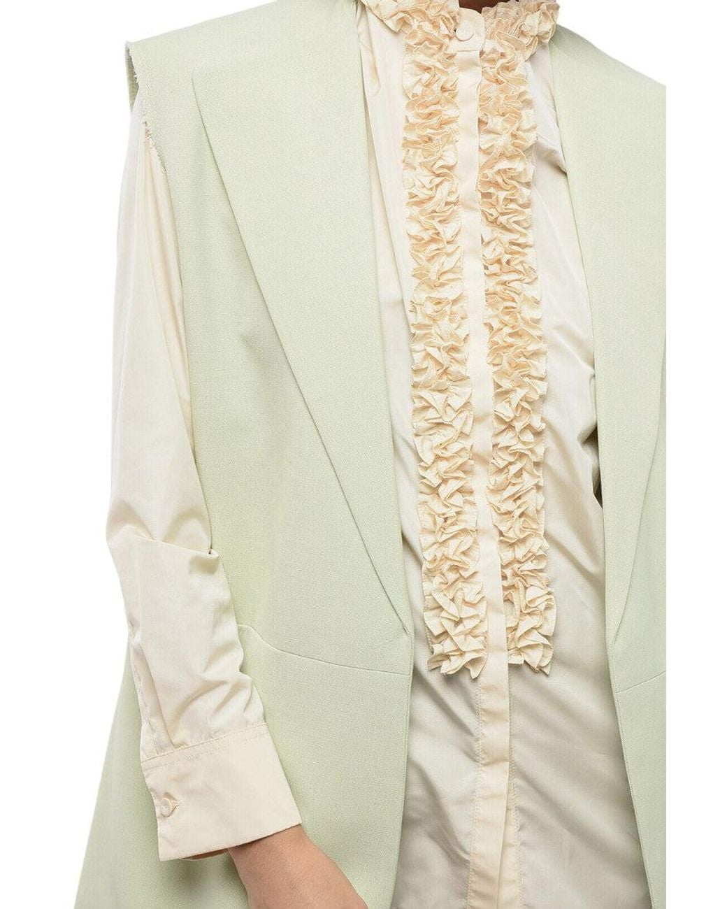 Jil Sander Natural Solid Shawl Lapel Blazer
