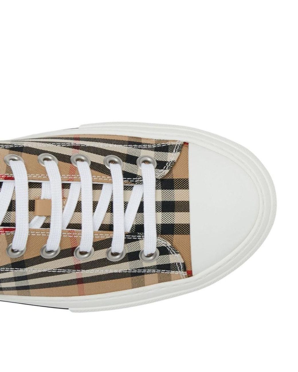 Burberry Brown Check Sneakers for men