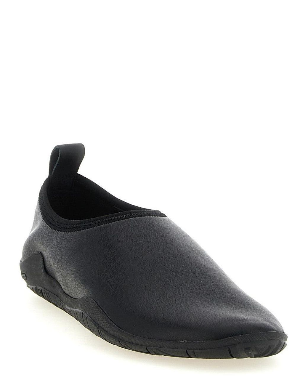 Jil Sander Black 'Elbe' Slippers