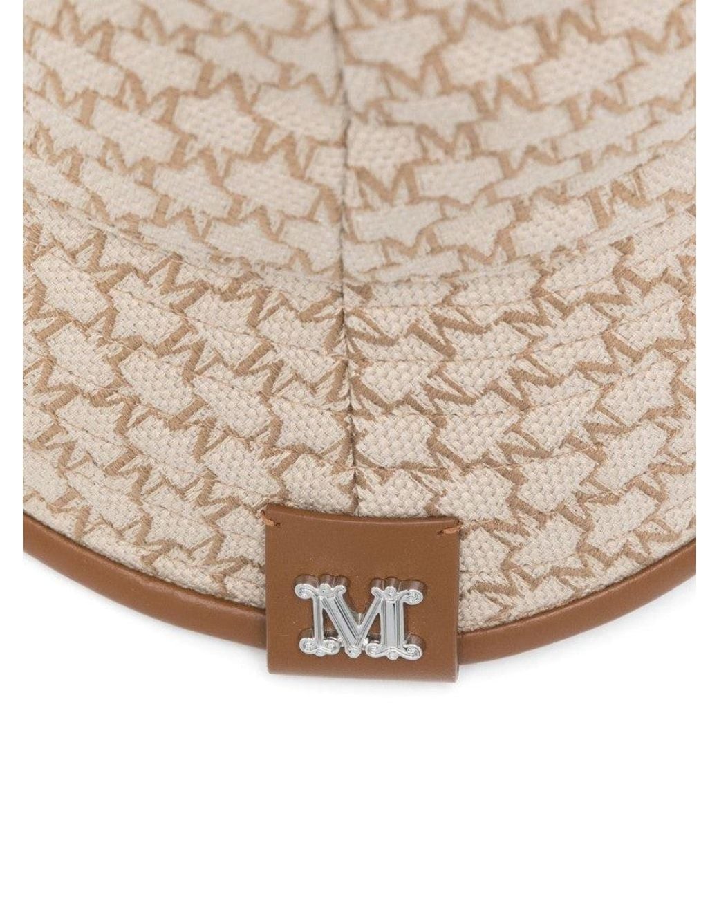 Max Mara Natural Logo Bucket Hat