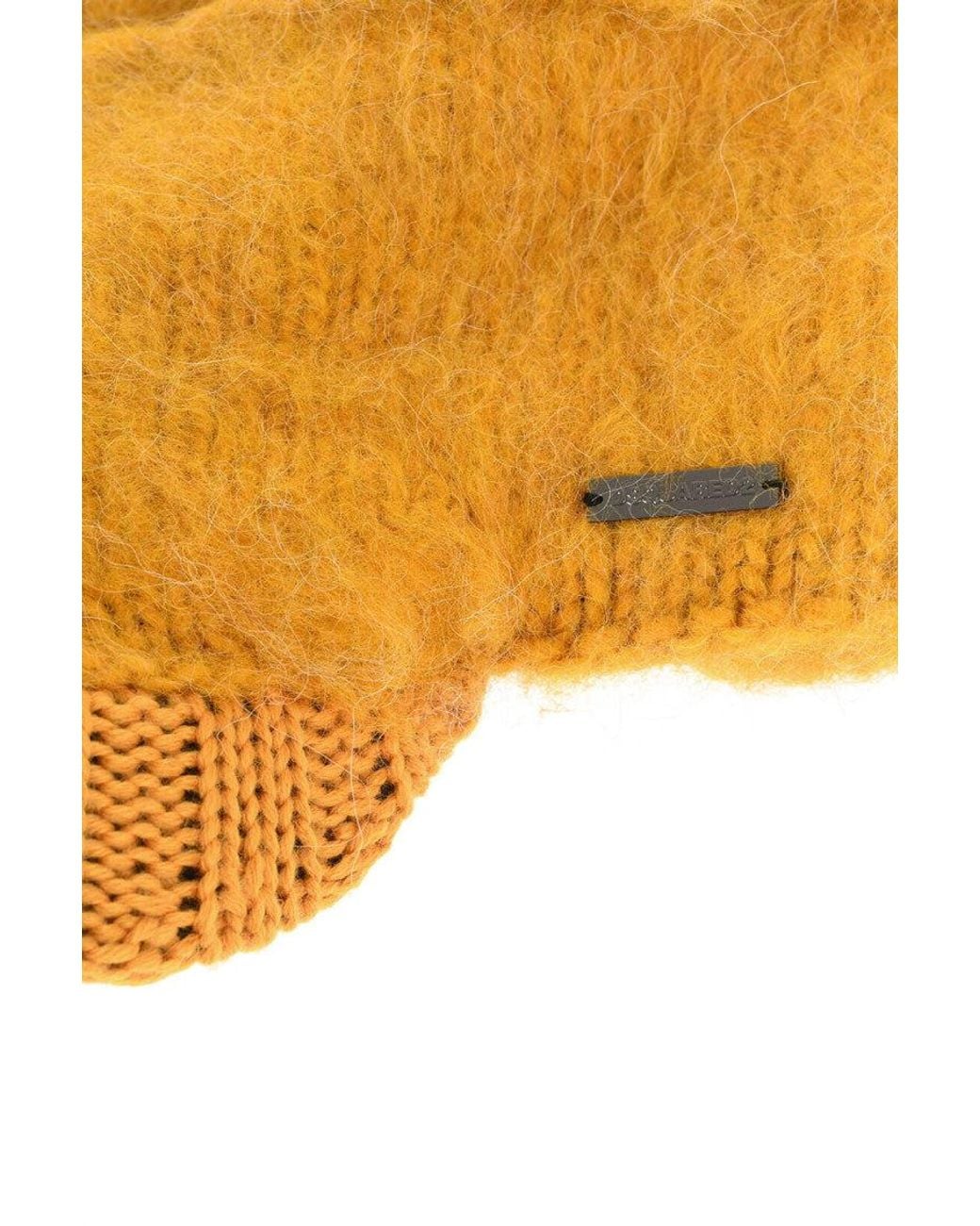 DSquared² Orange Solid Beanie Cap