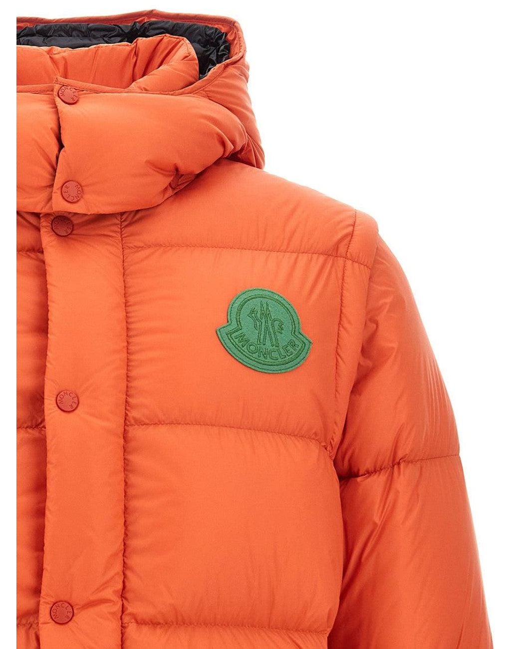 Moncler Orange Jacket Cyclone for men