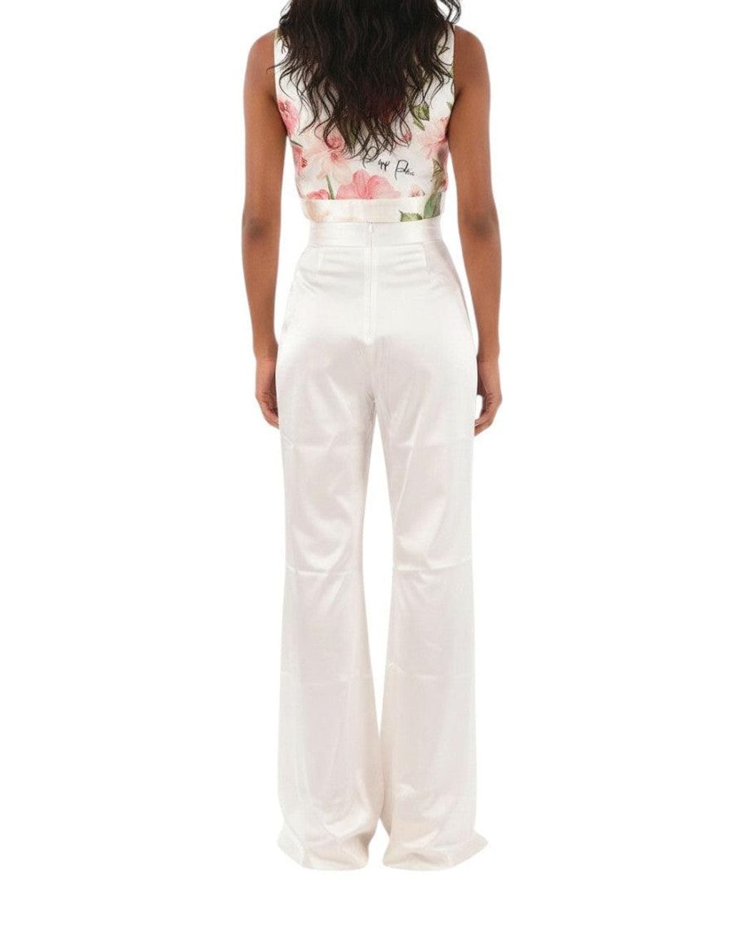 Philipp Plein White Tailored Pleated Pants