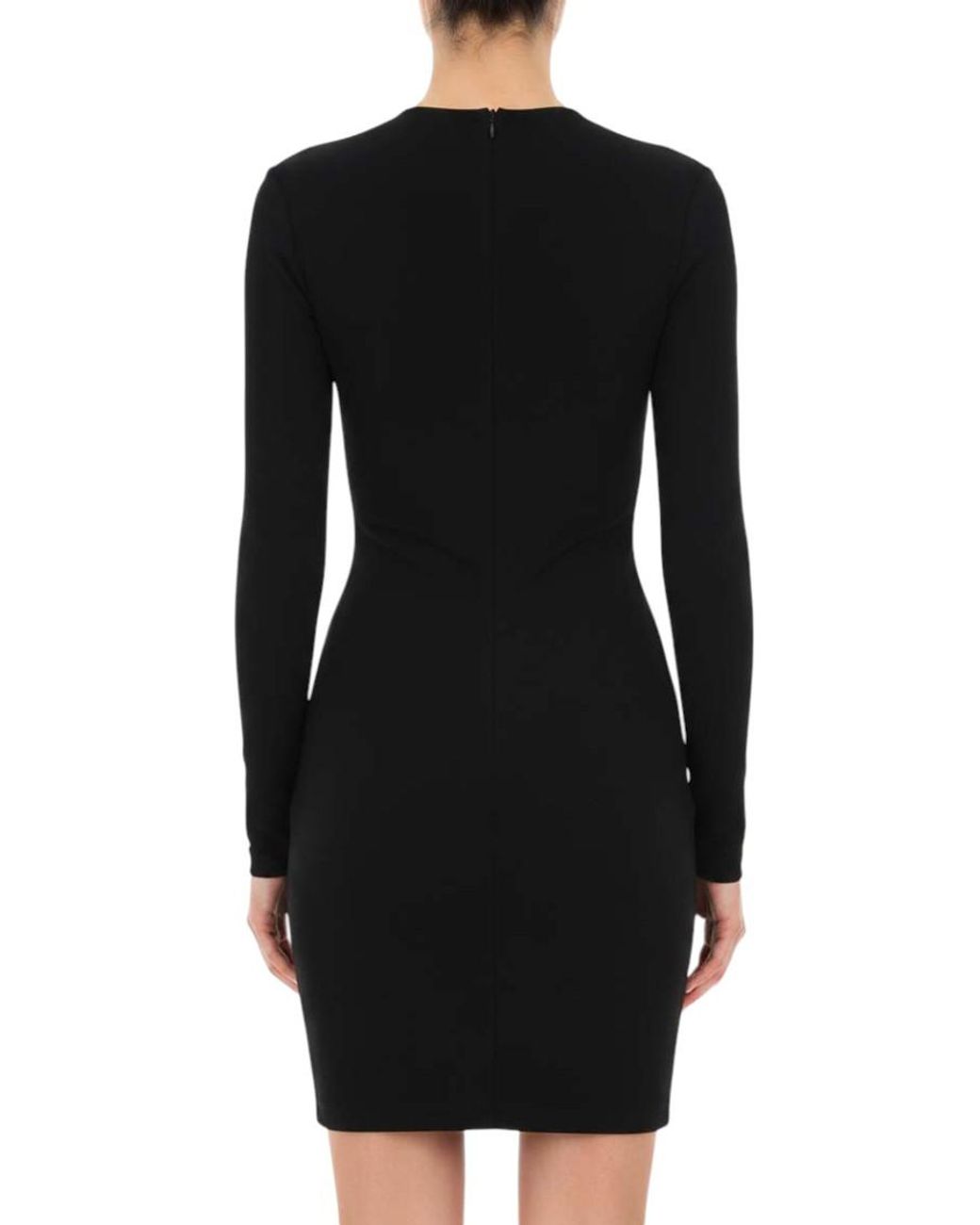 Balenciaga Black Solid Mini Dress