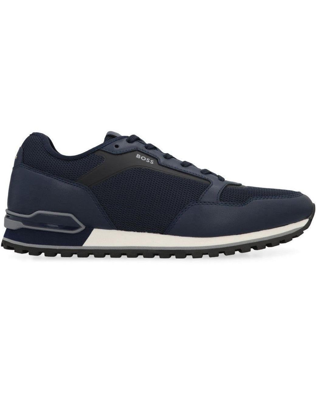 Boss Blue Solid Parkour Sneakers for men