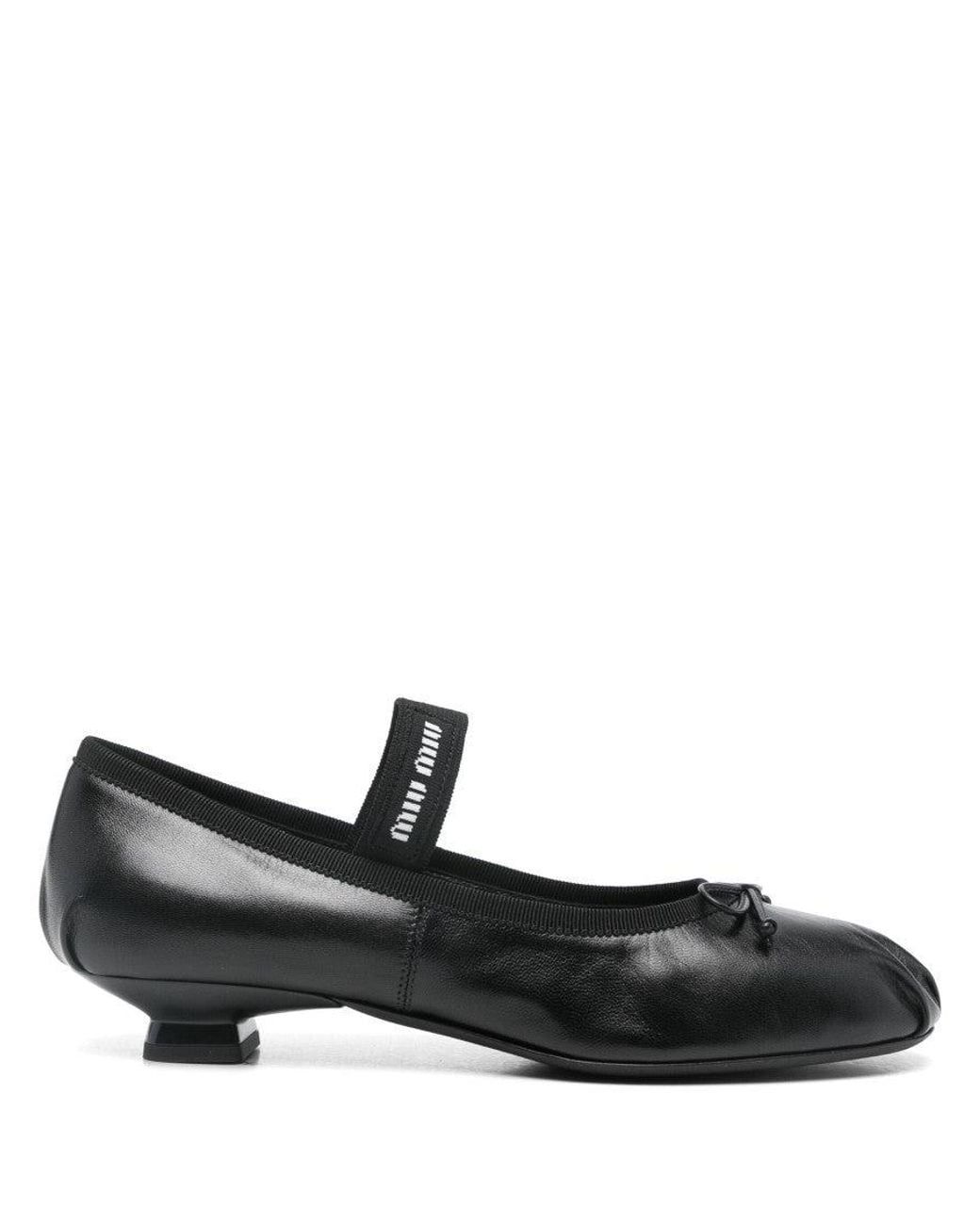 Miu Miu Black Leather Pumps