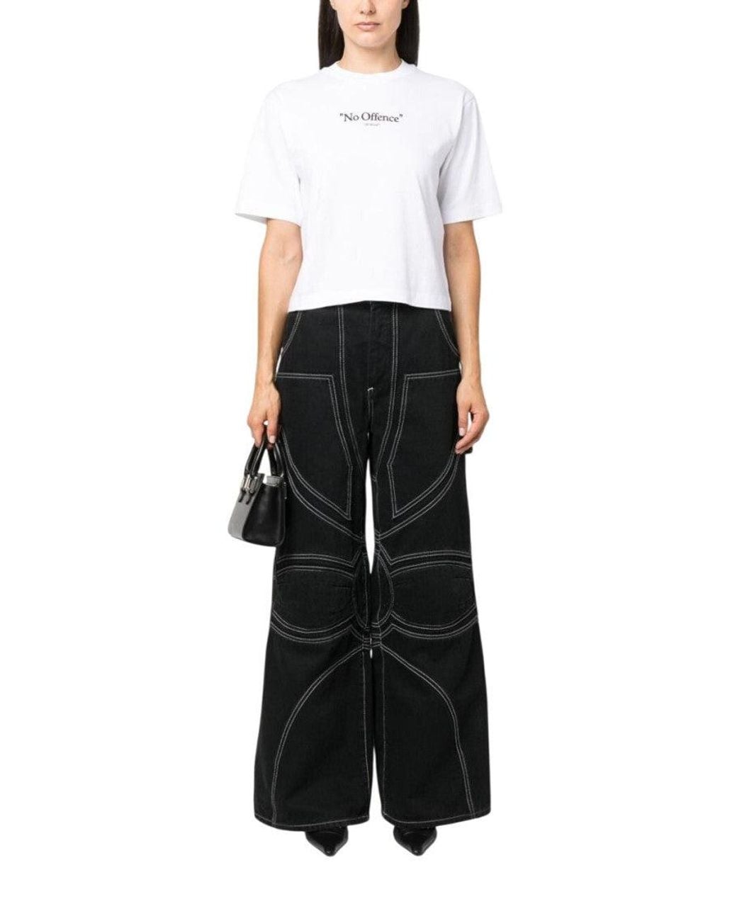 Off-White c/o Virgil Abloh White Graphic Crew Neck T-Shirt