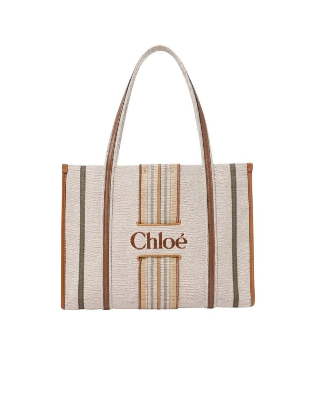 Chloé Natural Light Woody Loop Large Tote