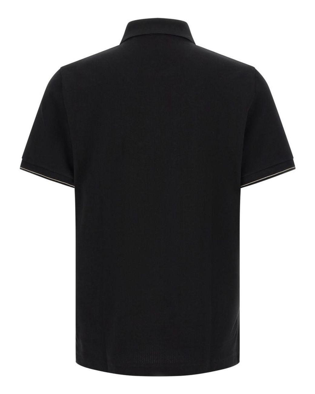 Boss Black Solid Shirt Collar Polo for men