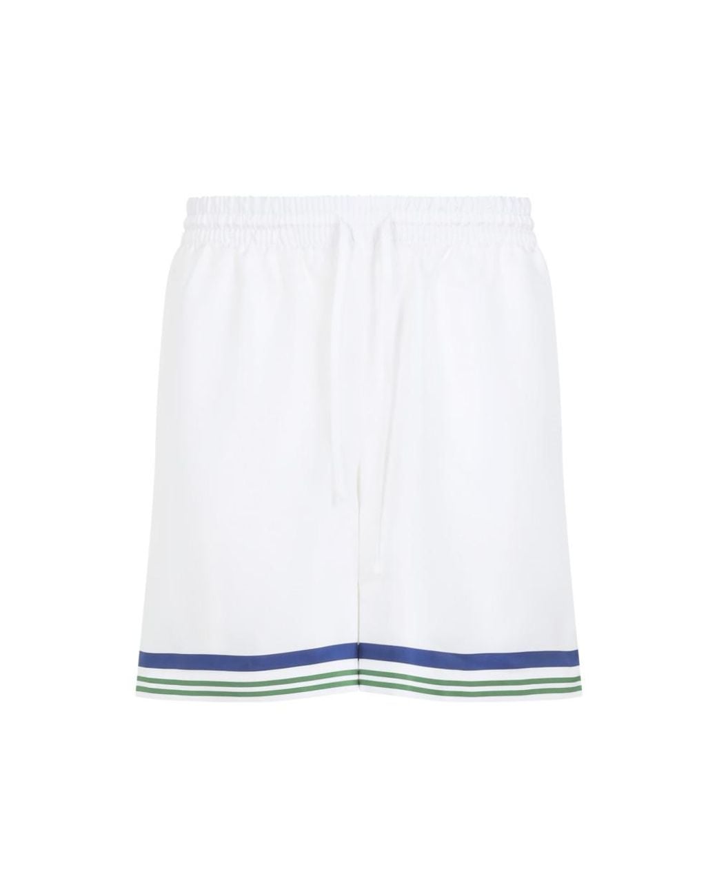 Casablanca White Drawstring Shorts for men