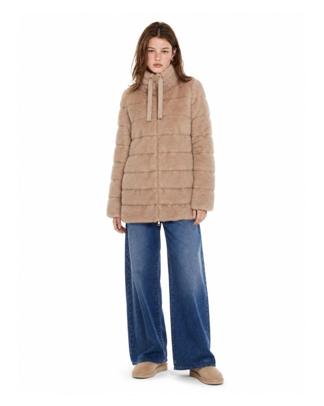 Herno Natural Quilted Hood Jacket