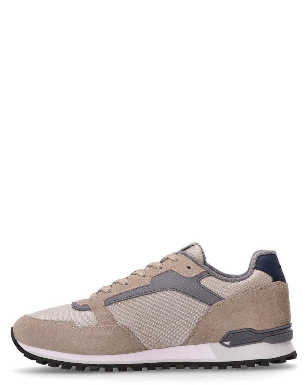 Boss Brown Lace-Up Sneakers for men